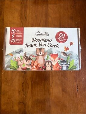 Woodland Thank You Cards - (50 Pack)